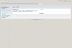 Administration control panel - Reset  mailer (3.2.16)